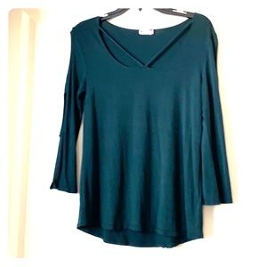 Kut from the kloth emerald green shirt